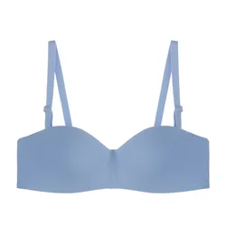 New Girls Half Cup Non Slip Silicone Bra Push Up Strapless Tube Bra