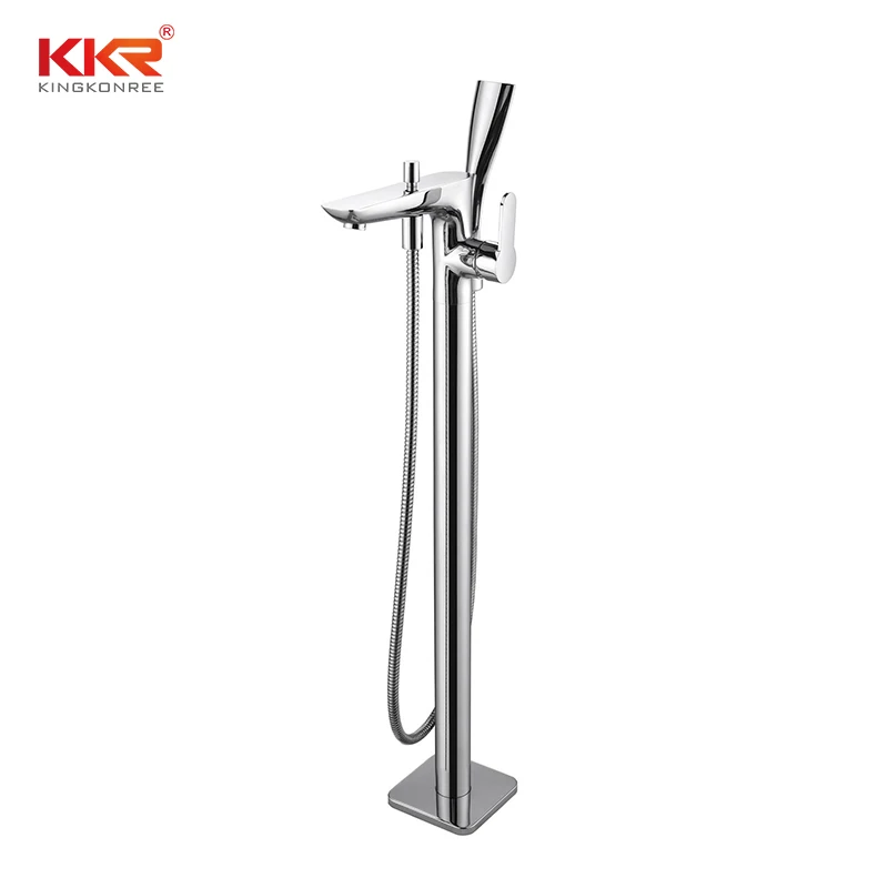 
Brass Freestanding Faucet 35MM Ceramic Cartridge Bathroom Bath Tub Faucet Shower 