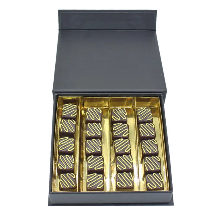 luxury magnet cardboard  chocolate box paper folding gift paper box for chocolate
