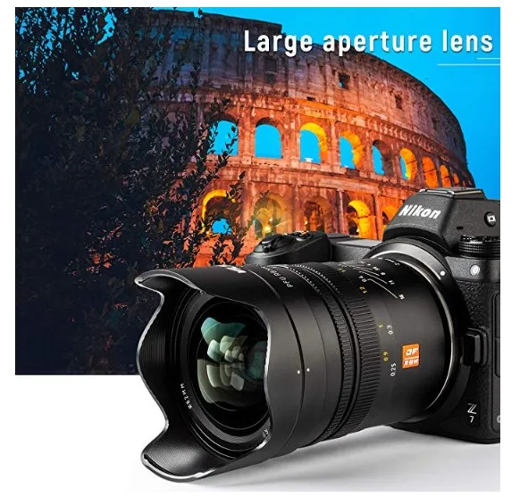 VILTROX 20mm f1.8 Full Frame Wide-Angle Fixed/Prime Manual Focus Lens for Nikon Z Mount Mirrorless Cameras Z7 Z6