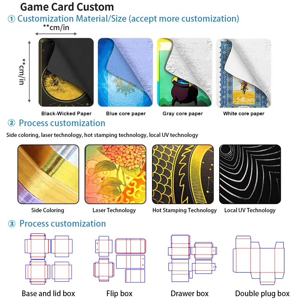 Custom Manufacturer Card Game Playing Poker Cards Plastic PVC Waterproof Durable Custom Printing For Adult with Box