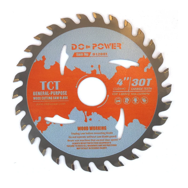 TCT Saw Blades 30-100 teeth Woodworking carbide-tipped circular saw blades for wood cutting