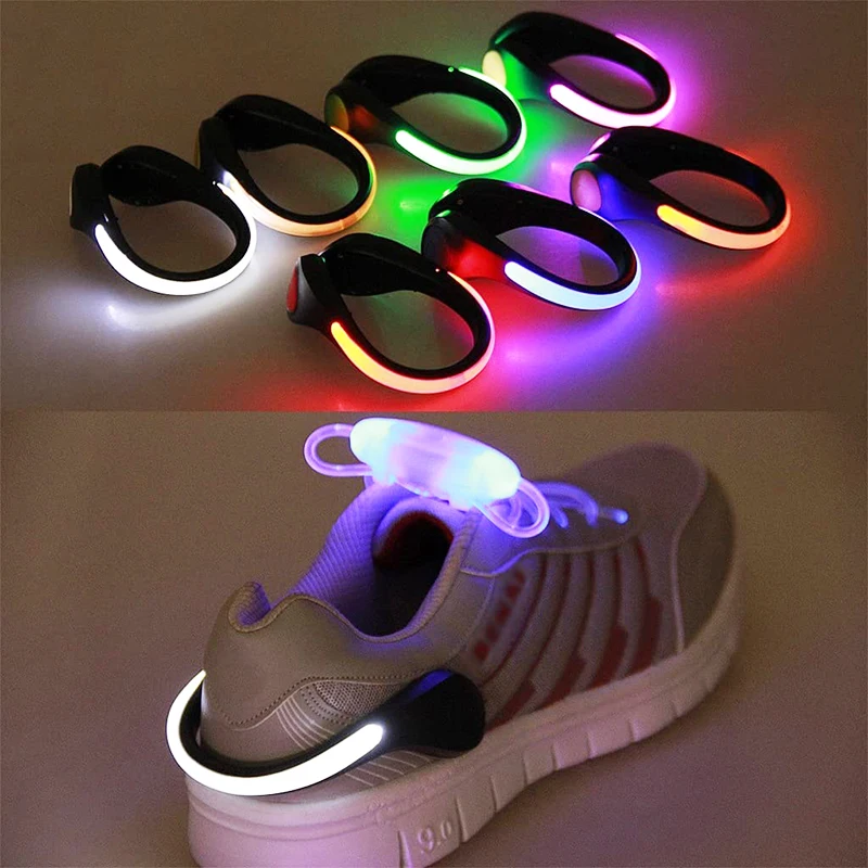 Shoe Led Clip Lights For Running,USB Charging Safety LED Light Warning Lights Clip for Night, Flashing Light Clip for Jogging Hi
