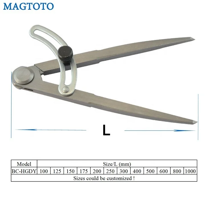 Metal Scribing Wing Compass Arm Caliper Divider with Pen Holder
