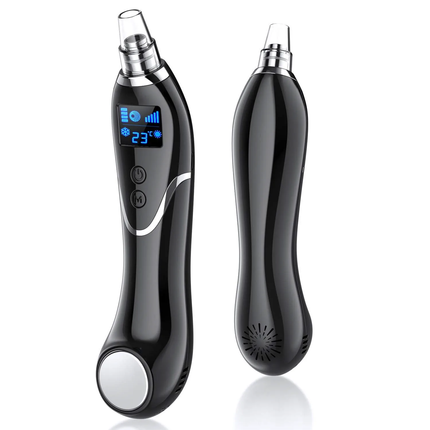 Skin care hot cool mini blackhead remover removal pore vacuum acne facial with vacuum suction