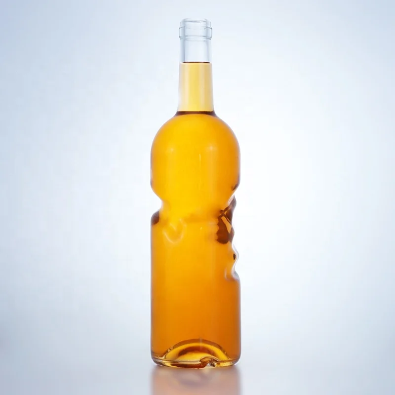 Легкая в использовании бутылка для водки и виски, 75 cl, 750 мл, лидер продаж, бутылка из Кремневого стекла для текилы с крышкой для бара
