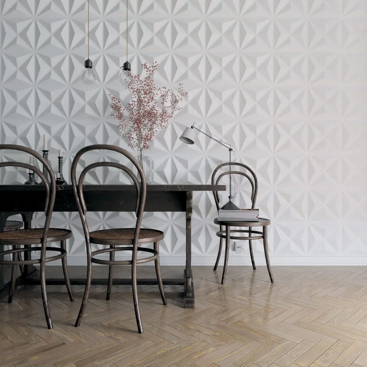 Modern art interior lobby wall design 3d wall panels wall decoration board