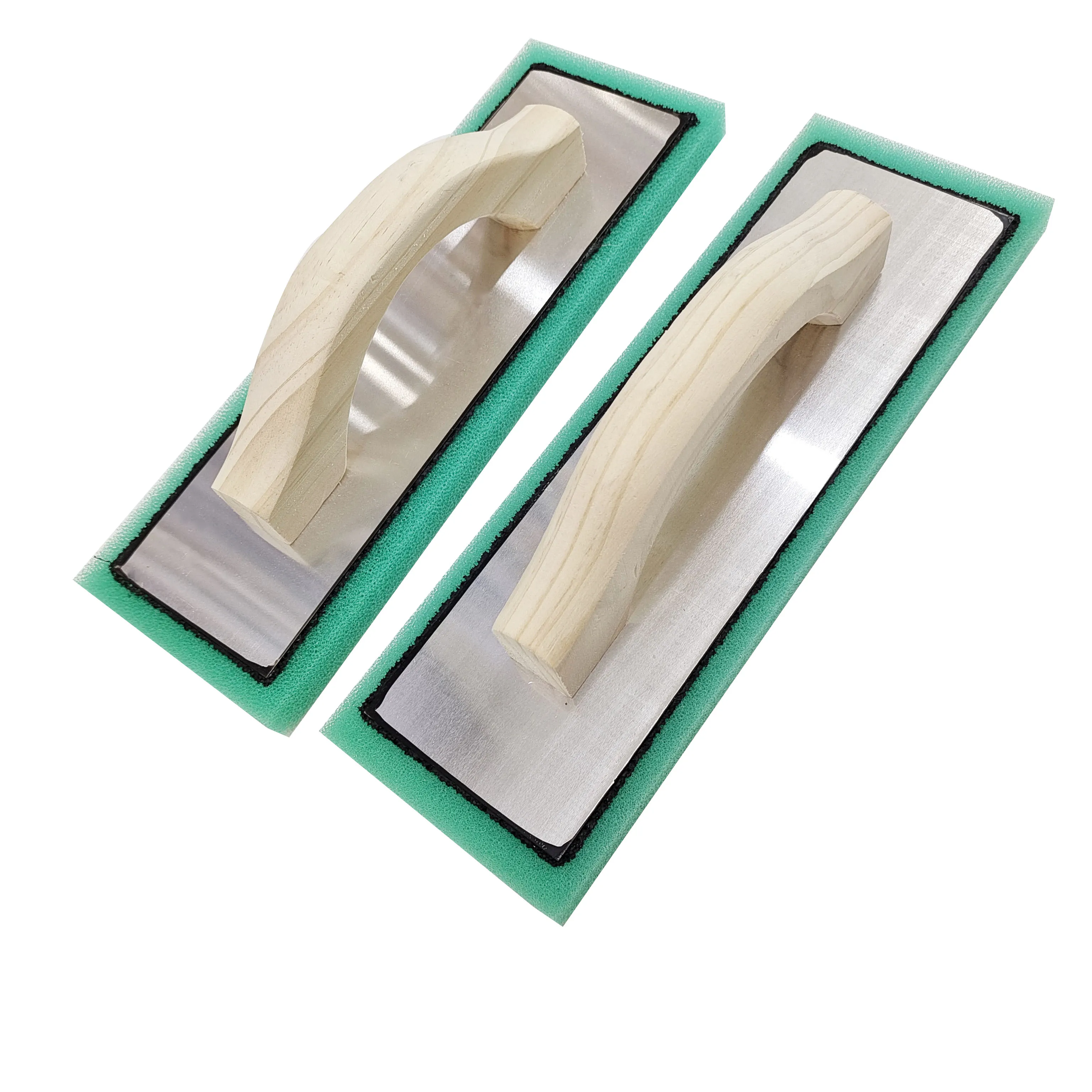 Green Foam Masonry Float Trowel For Surface Preparation DIY Grade Wood Rubber Blade For Poly Sponge Plaster Plastering Rending
