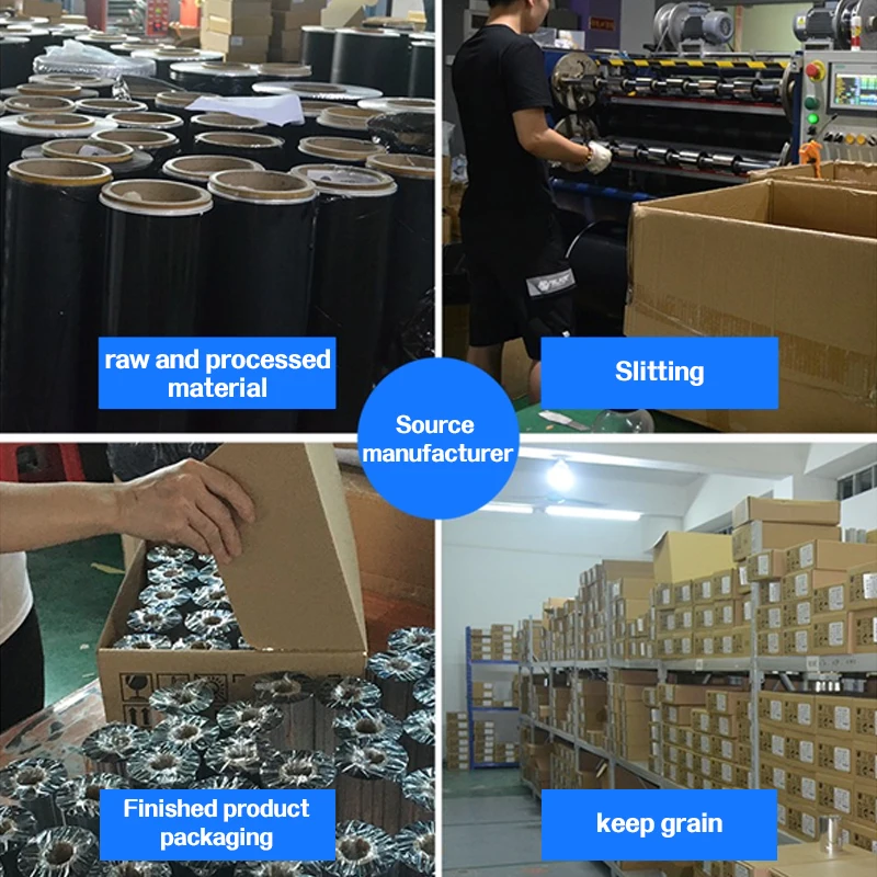 Factory Oem Wax Resin Thermal Transfer Ribbon Best Abrasion Resistance on Film Label for Barcode Printer Ribbon