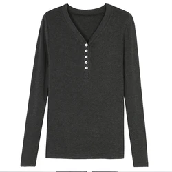 New Arrivals Sexy V Neck Long Sleeve Maternity Stretch Breastfeeding Blouse