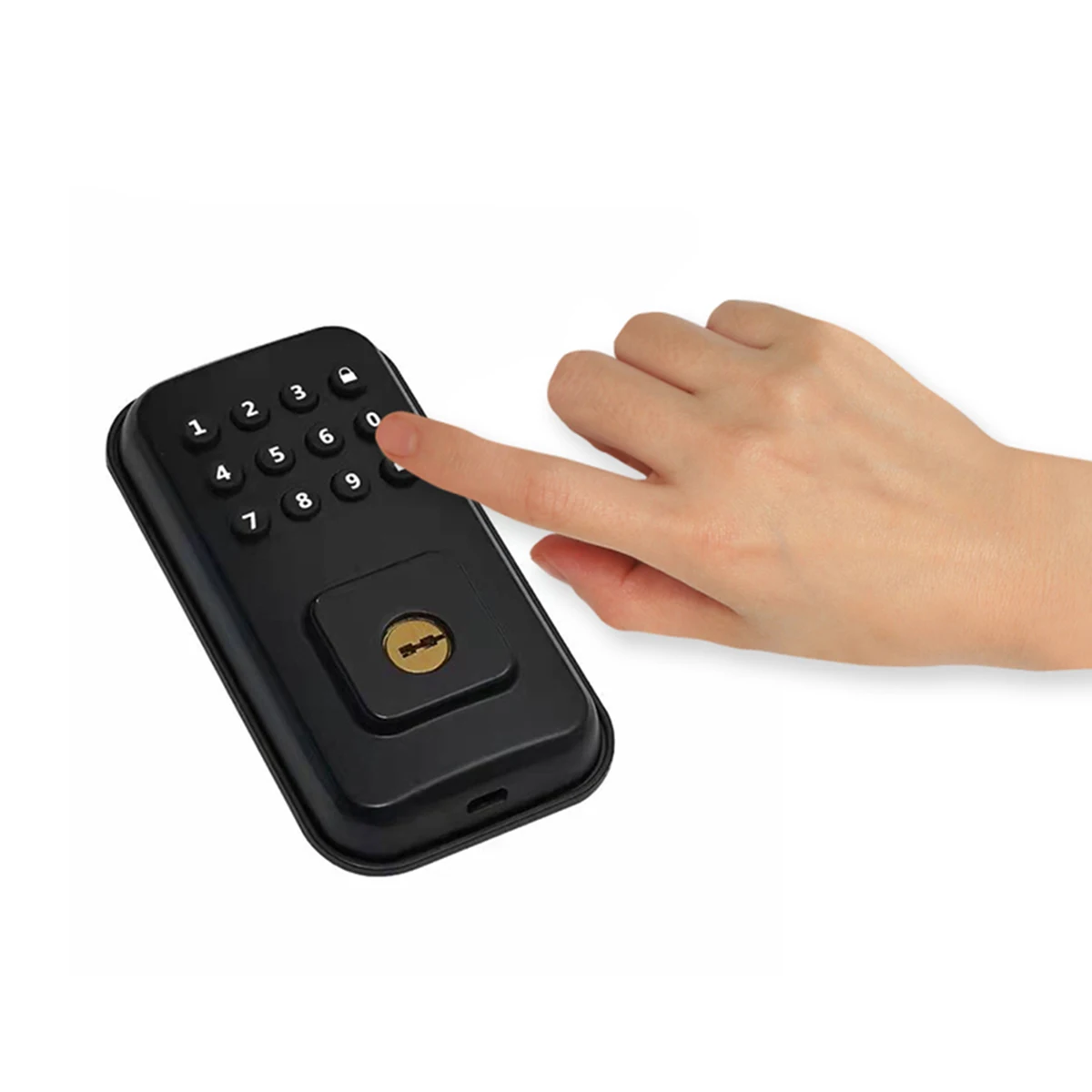 Granular key password keypad number lock USB emergency charging smart lock