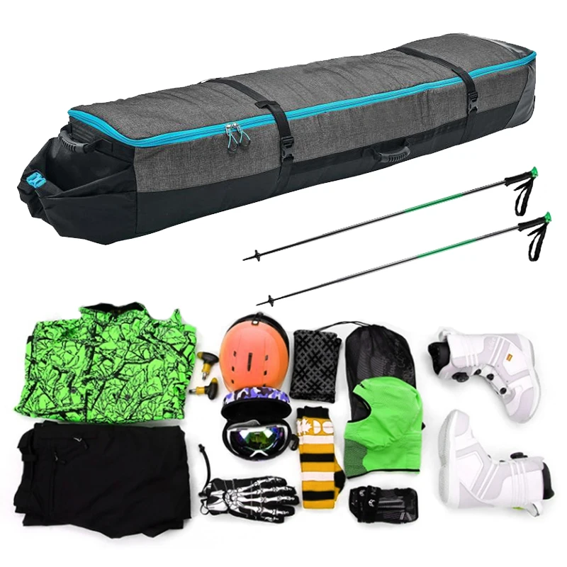 Wholesale Ski Equipment Bags OEM Factory Snowboard Bags With Wheels