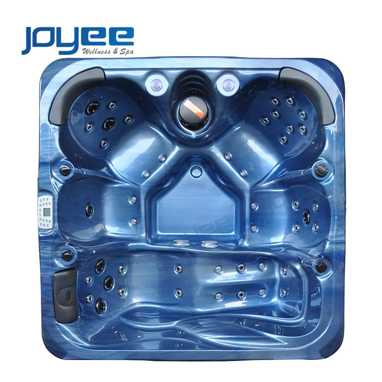 JOYEE Elegant Pure White Water Filter Whirlpool Acrylic Massage SPA Bathtub Hot Tub For Outdoor Home Hotel with Filter & Ozone