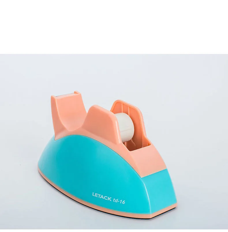 adhesive tape dispenser TD16 Good and Cheap Fashion Simple Design Plastic Office Stationery Desk Tape Dispenser for Office