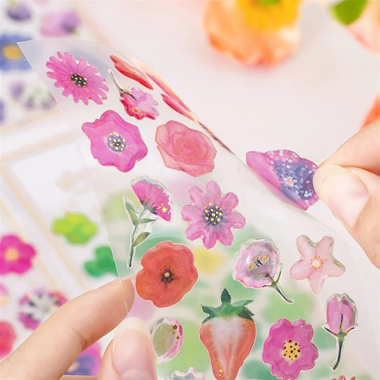 Wholesale Dreamy Drop Glue Decoration Crystal Sticker Epoxy Adhesive Seal Resin Stickers