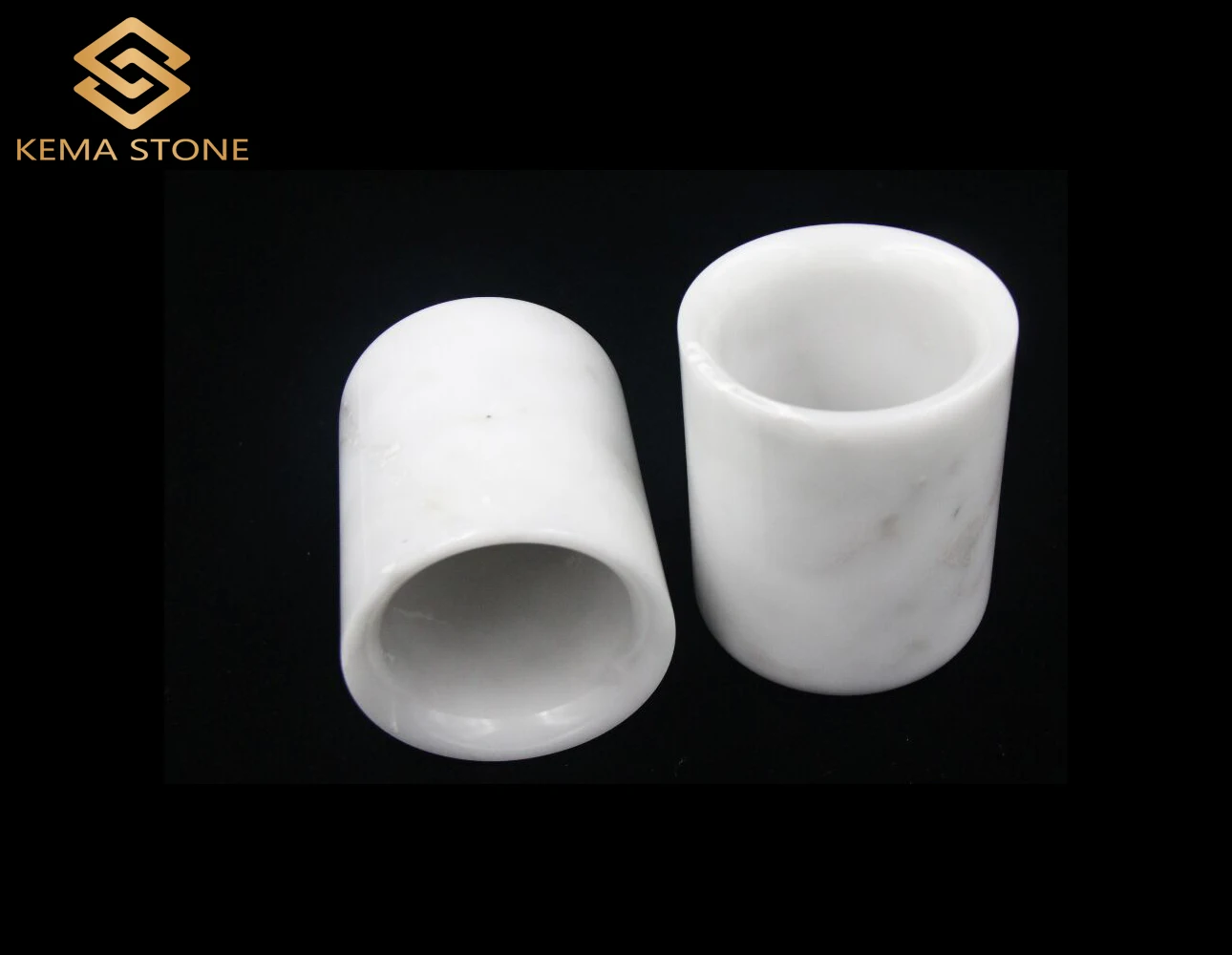 Natural Stone White Marble Candle Holder for Home Decoration