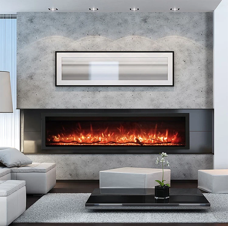 Electrische Sfeerhaard Modern Electric Fire Place Multi Sided Fireplace 3D Wall Panels