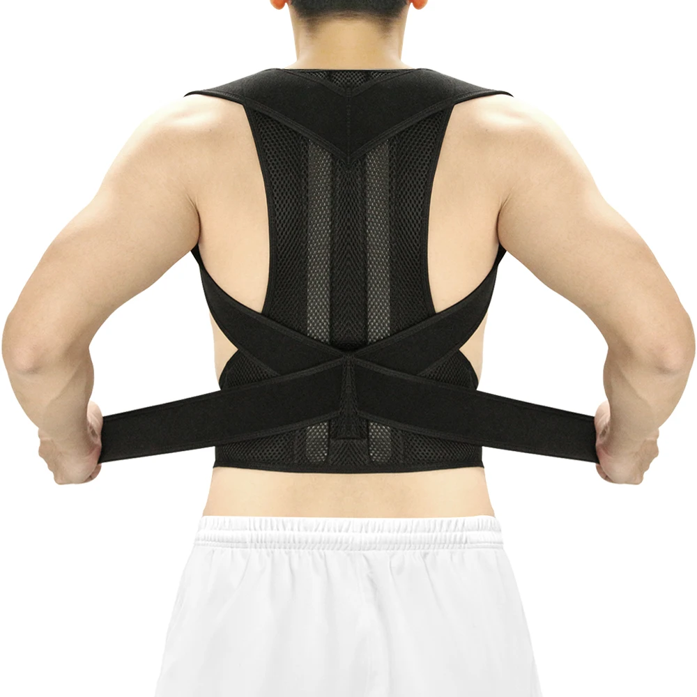 Back Support Belt Waist Trainer Shoulder Lumbar Brace Spine Support Adjustable Adult Posture Corrector Belt