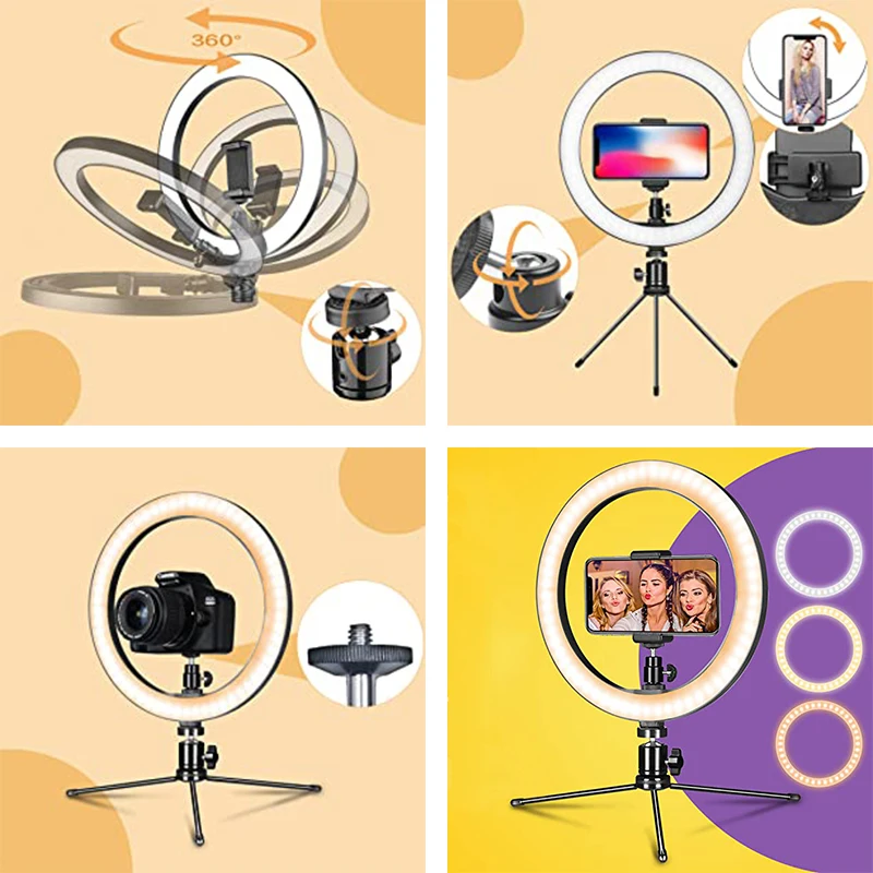 Wholesale Video Shooting LED Light Ring Light Lamp With Light Stand