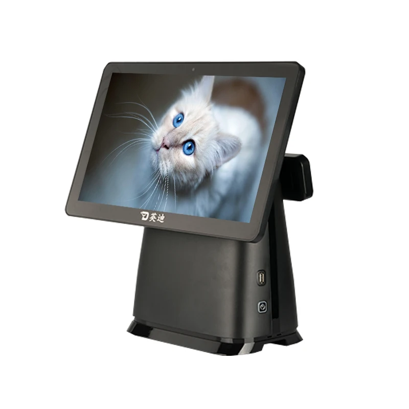 15.6 Inch Double Screen Desktop Pos Terminal All In One Pc Pos