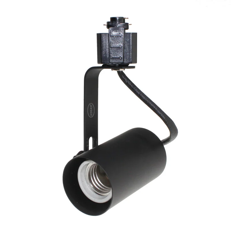 LEDEAST HTE-2 track Light Fixture Housing E27 Screw Mount Lamp Holder Bracket For PAR20 PAR30 PAR38 Light Housing