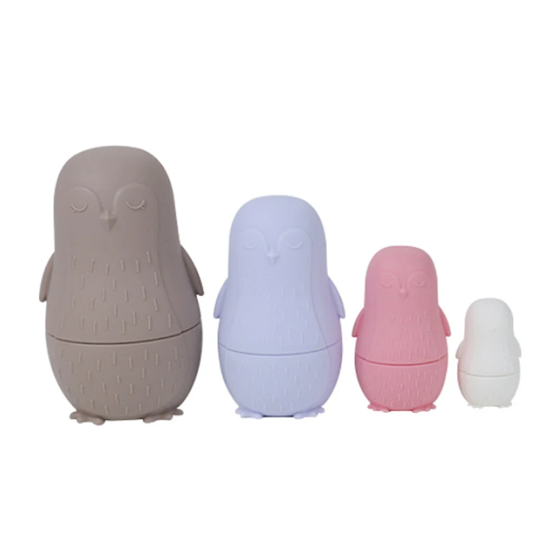 Penguin Montessori Nesting Dolls Toy Set Russian Matryoshka Doll kids Educational Toys