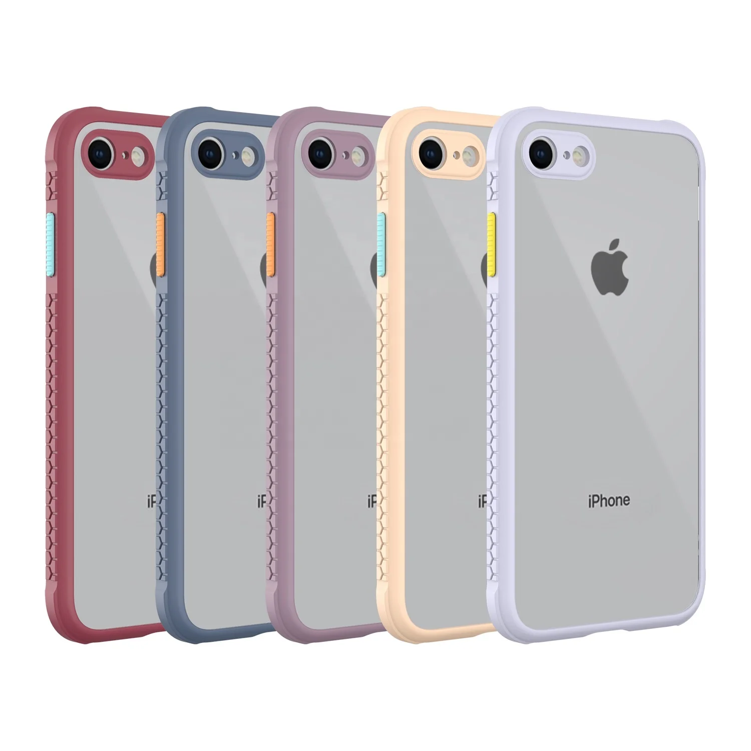 Акриловые Чехлы Miqilin из ТПУ с защитой от царапин для сотового телефона Apple iPhone 7 8 Plus 11 Pro Max 12 mini XS XR X SE