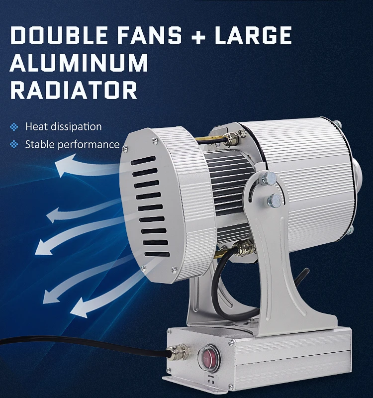 Waterproof 80w Gobo Projector Outside Your Studio With