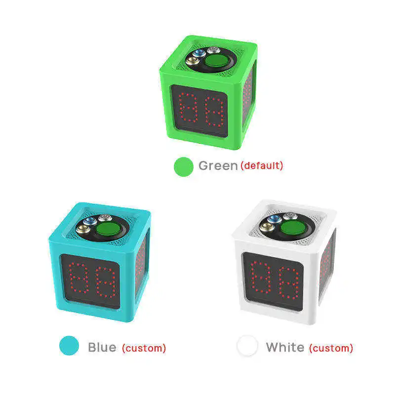 YIZHI Poker Shot Clock Seconds Countdown Timer for Poker Casino Chess Tournament 20/30 Sec and Custom Time 4-Sides Cube Timer