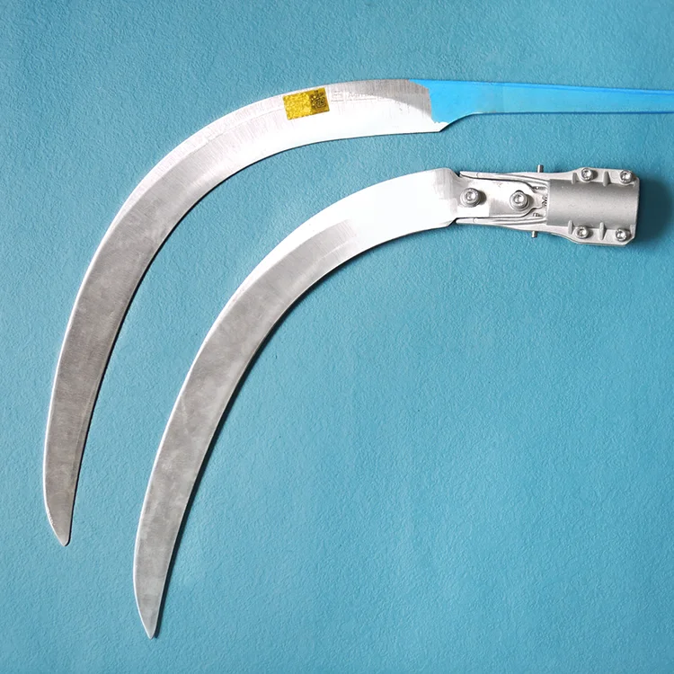 Classic Style Hollow Grind Clip Point Blade Ratchet Pull Ring Lock Rubberwood Handle Palm Knife for Comping