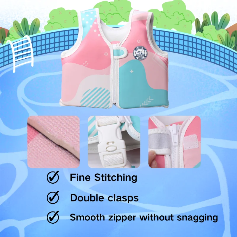 Factory wholesale kids swim vest kids life jacket Swim trainer vest