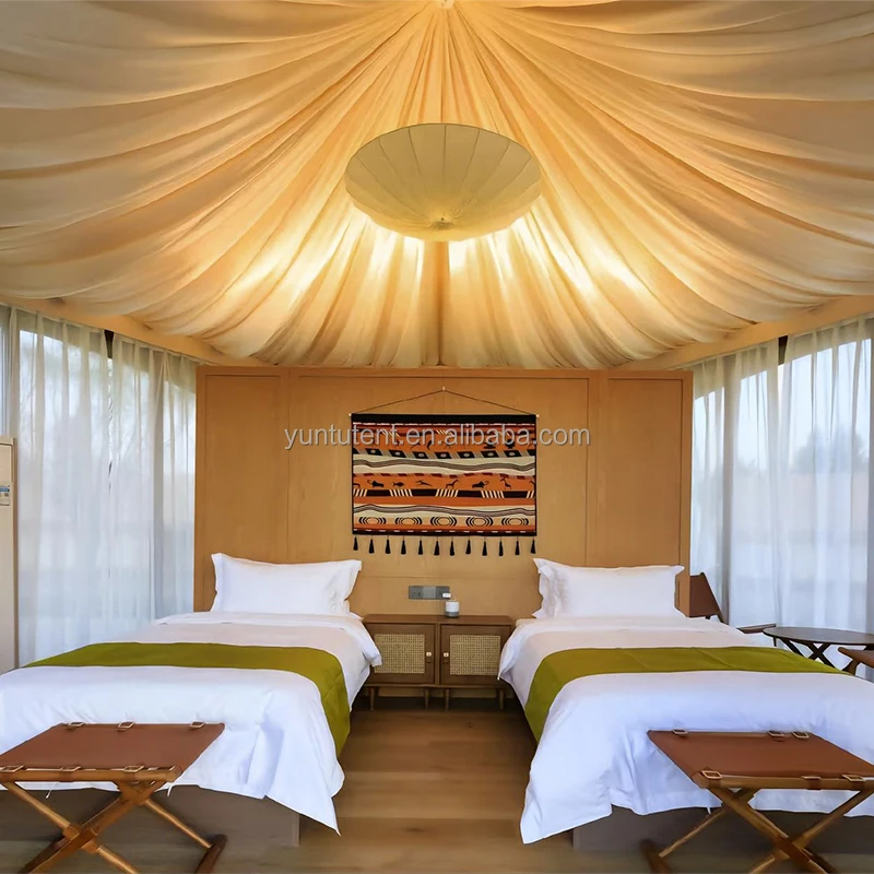 Открытый роскошный стеклянный отель Glamping Safari палатка с ванной комнатой для эко-курортного палаточного домика