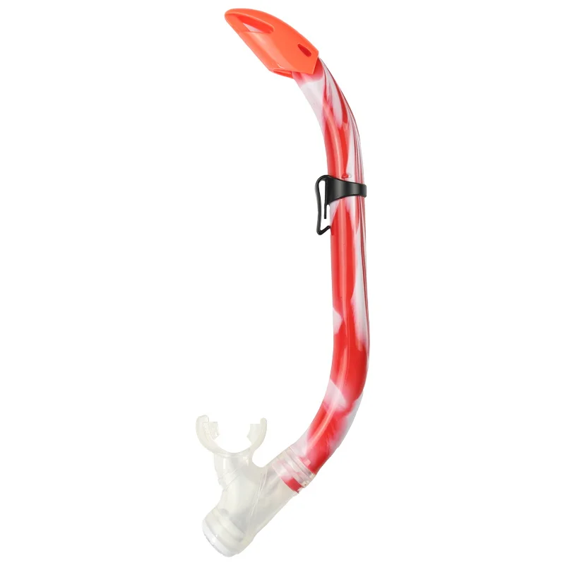 New Design Diving Equipment Supplier Silicone Mouthpiece Underwater Swimming Training Breathing Tube Semi-dry Snorkel for Kids