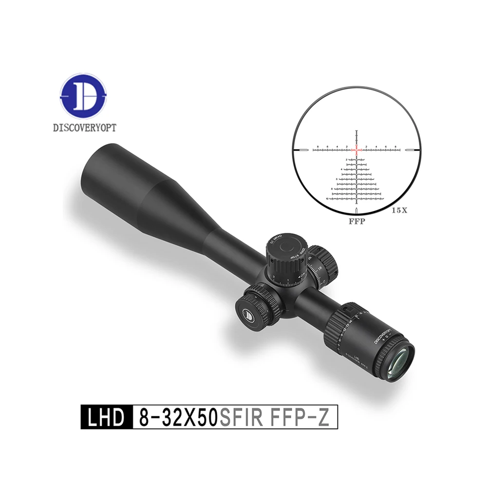Discoveryopt OEM Optic 8-32x50 SFIR FFP Long Range Telescoptic Sight Glass Reticle Side Parallax Tactical Scope
