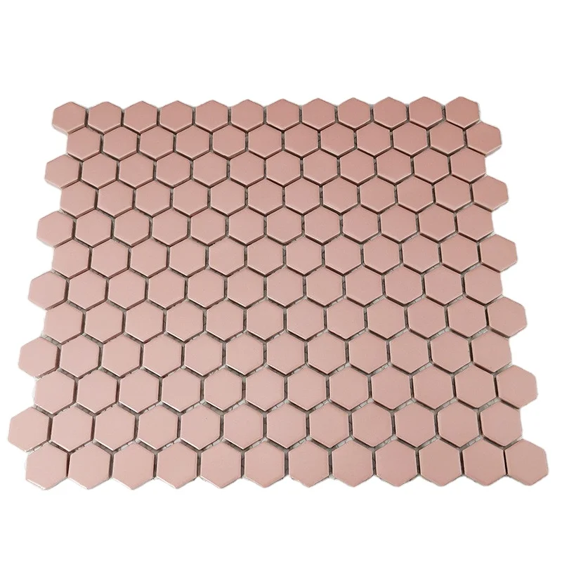 Best selling Hexagonal mosaic engineering tiles bathroom kitchen bathroom wall tiles background wall tiles