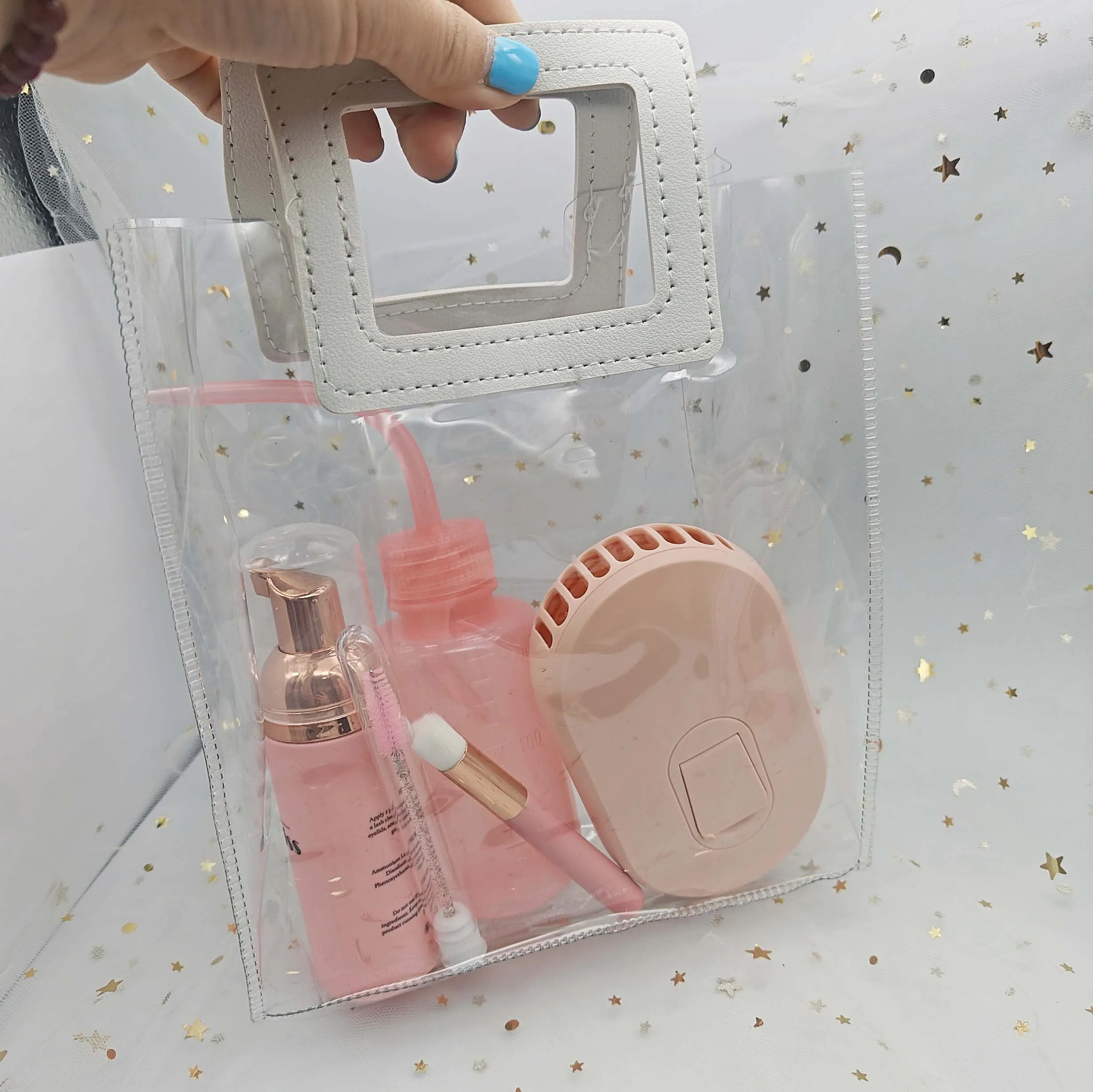 Private Label Eyelash Extension Shampoo Cleaner Aftercare Kit with Logo and Packaging Bulk Wholesale Cleansing Brush Fan Kits