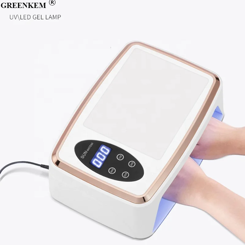 Professional 380W High Power With PU Leather Pillow Nail Dryer For Nail Slon Portable Big Capacity UV LED Nail Lamp