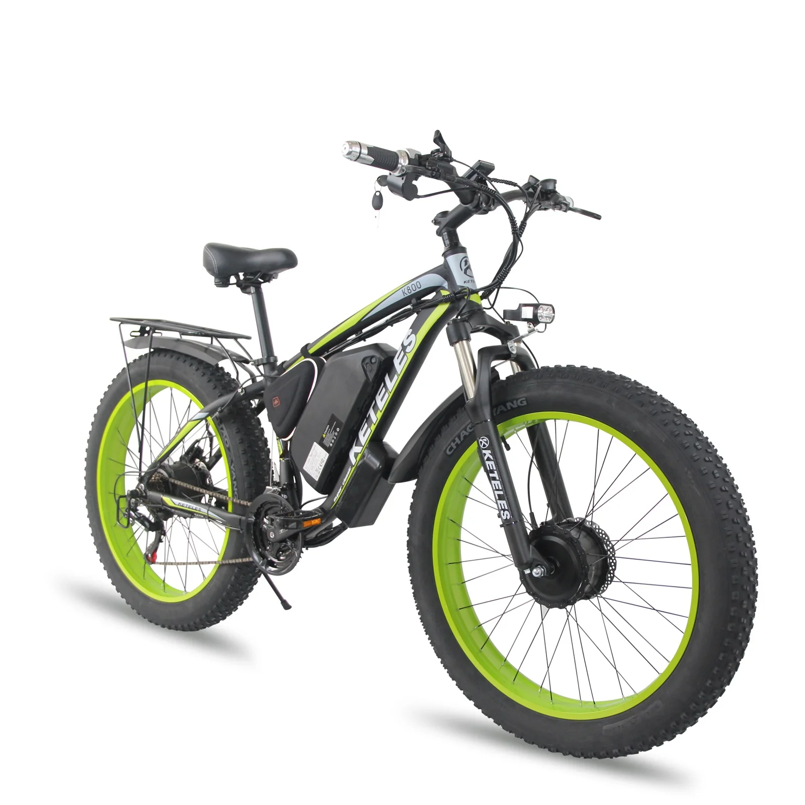 Factory Direct Sale KETELES 125W/350W/750W Dual Motor 26inch E-Bike 22AH Battery Electric Bikes China Fat Tire Electric Bicycle