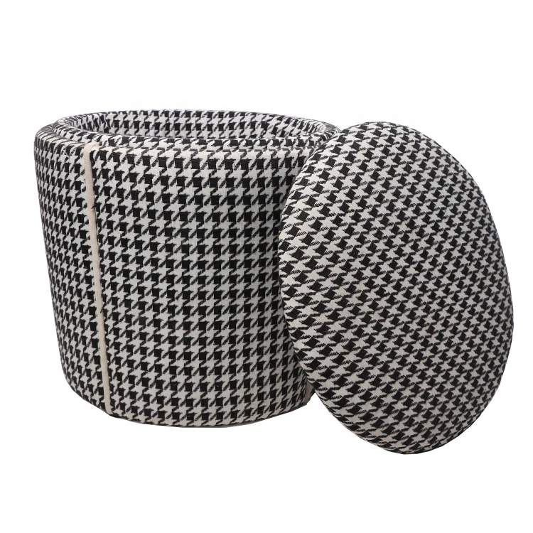 Footstool storage ottoman pouf chair