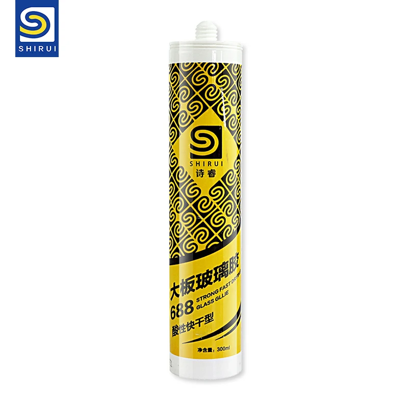 High Quality Black  White And Transparent Silicone Sealant Construction Glass Adhesives Glue