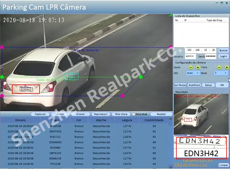 Thailand Auto Anpr Lpr Parking Lot Camera For Car License Plate Number Recognition Camera System