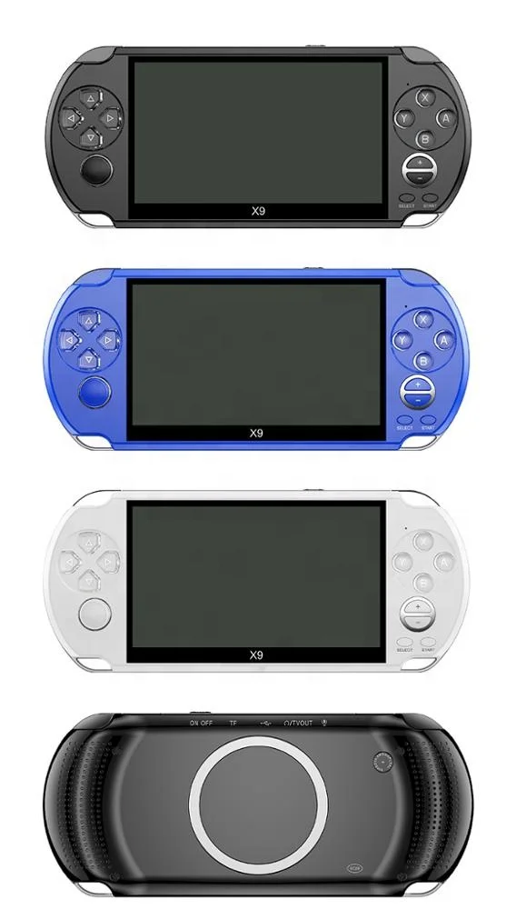 
High-Definition Digital 5.1 Inch Display Screen X9 Built-in 16GB Portable Handheld Video Game Console Player For Sale 