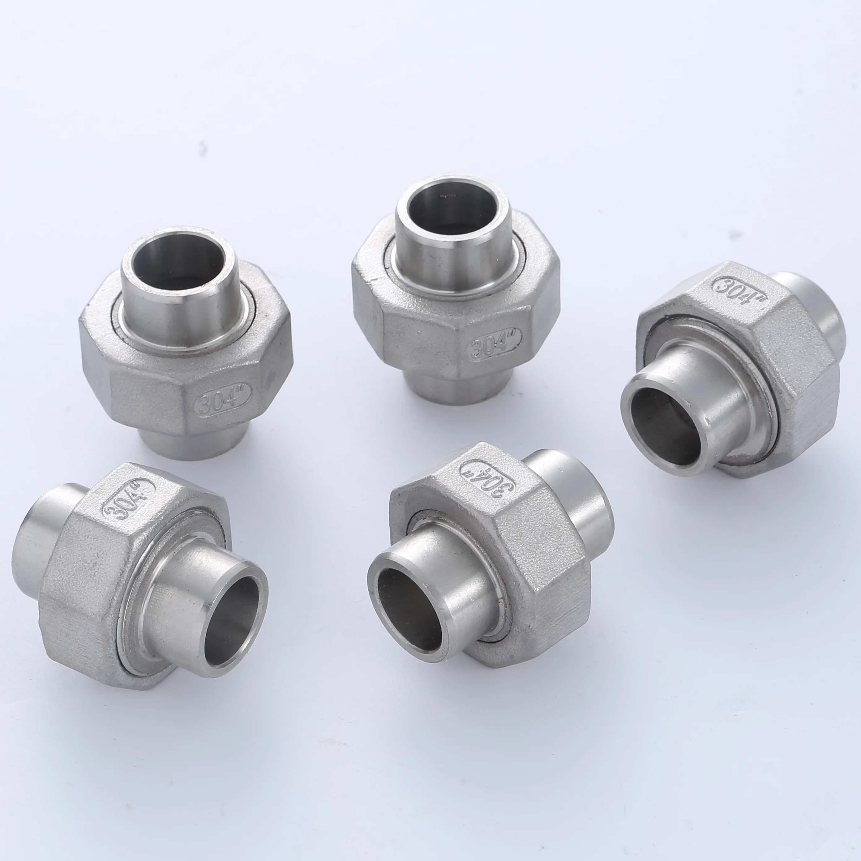 Professional Design Stainless Steel Socket Weld End Union Fitting 304 Stainless Steel Double Header Welded By Yam Butt
