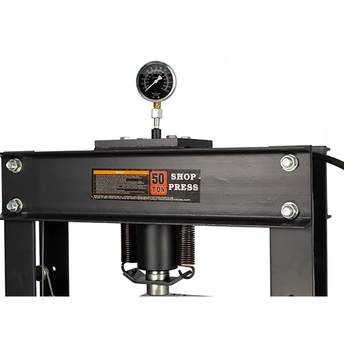 50 ton hydraulic shop press adjustable with Stamping Plates  with Gauge