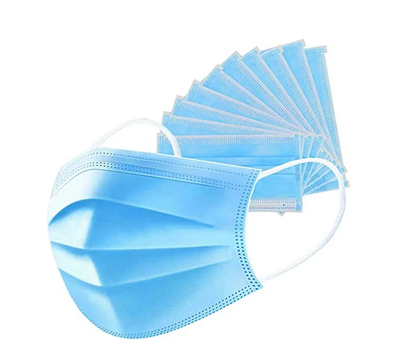 Wholesale 3Ply Earloop Non Woven Disposable 3 ply mask