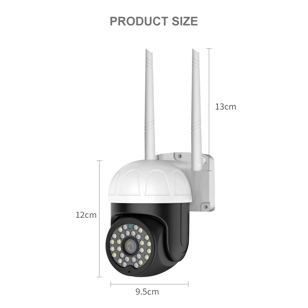 2mp Wifi Surveillance Ptz Camera Icsee Camera P2p Icsee Remote View Wireless Ip Security Camera