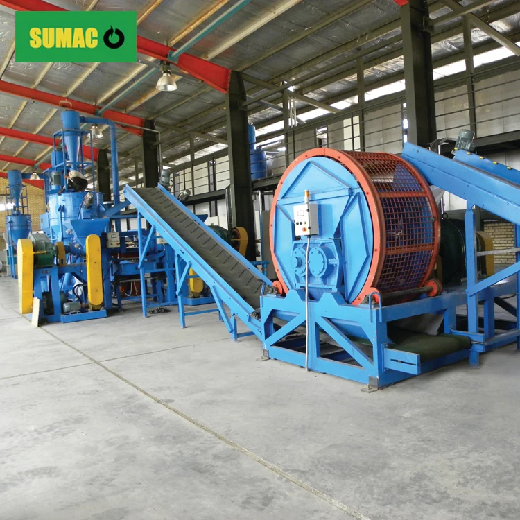 Whole Tire Shredder / Rubber And Plastic Shredder Machine / Wasted Tire Recycling Machine For Rubber Powder