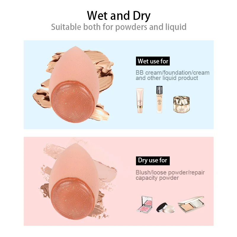 Silicone Soft Microfiber Customized Private Label Makeup Remover Sponge Vegan With