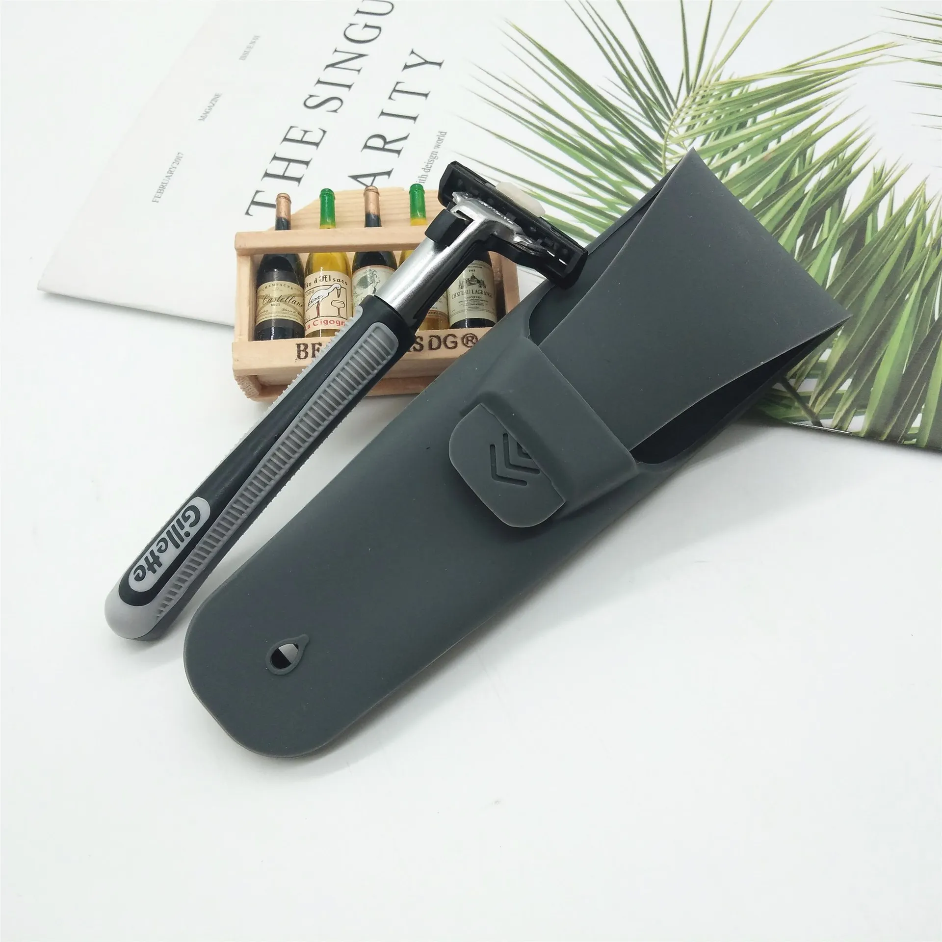 2020 Amazon Hot Edge Safety Razor Travel Case Silicone Travel razor Case