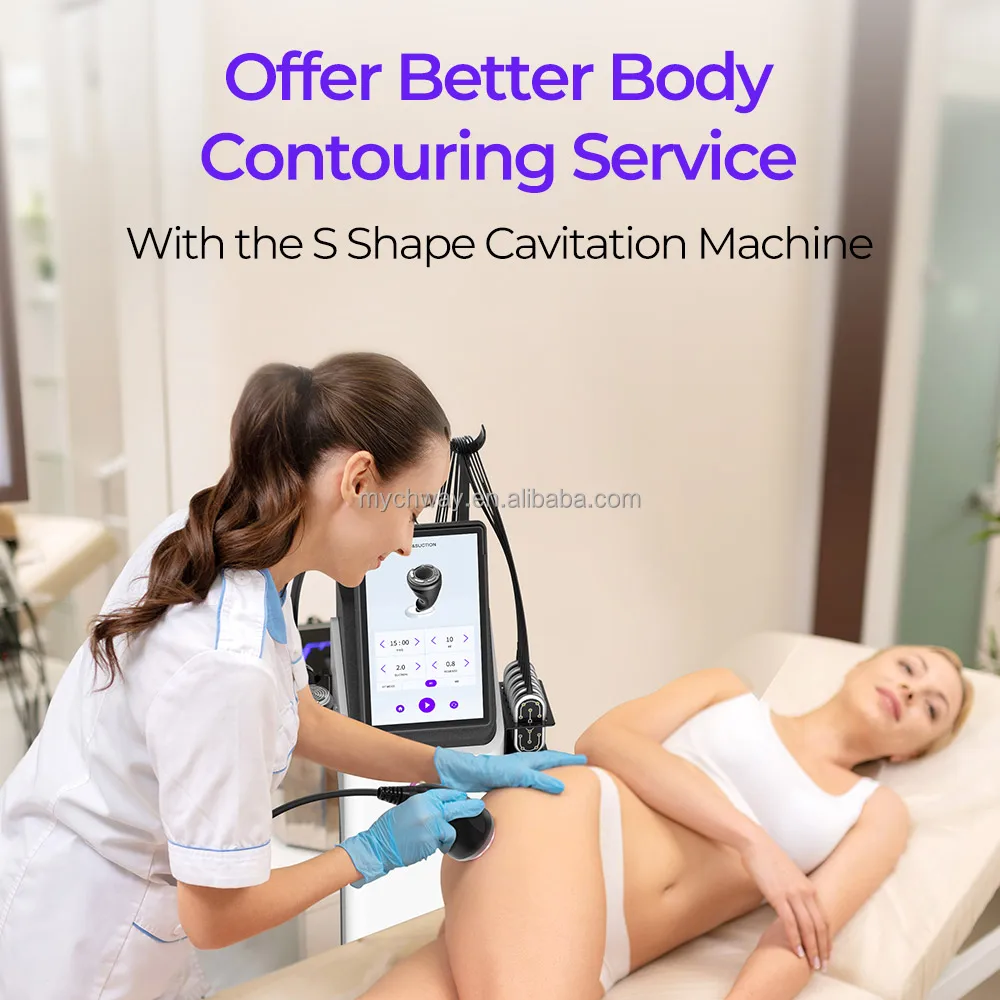 Aesthetic Equipment Professional S Shape 30K 50K 80K Cavitations Body Contouring Cavitations Lipo 160MW Machine